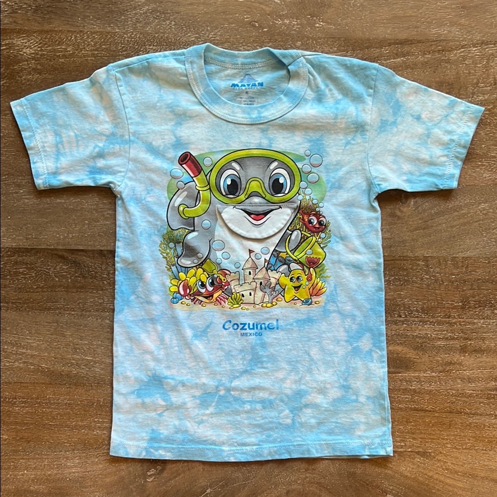 Mayan Flea Market Dolphin Flip Tee